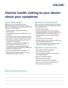 Hologic Doctor Discussion Guide